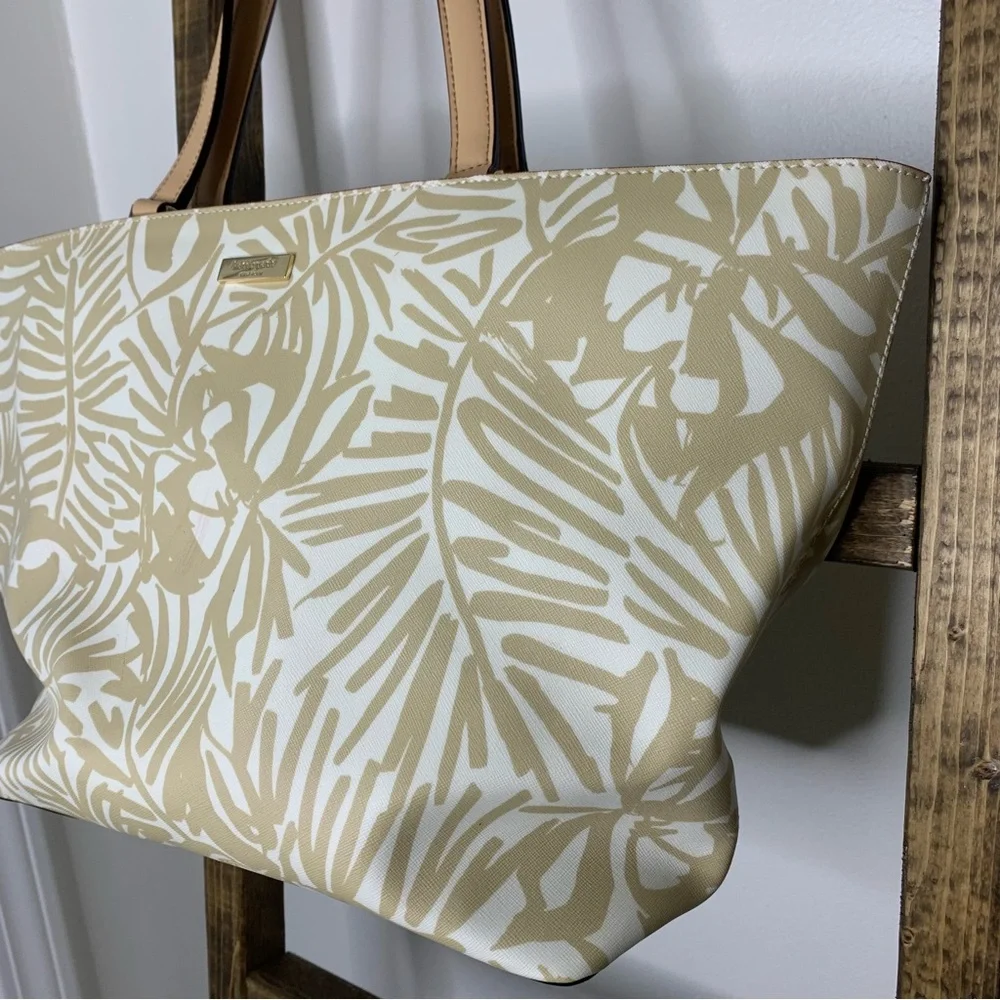 Kate Spade Palm Printed Tote Bag
